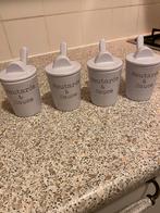 Riviera Maison Sausbakjes 4 Stuks, Ophalen, Zo goed als nieuw, Glas, Overige stijlen