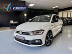 Volkswagen Polo 1.0 TSI R-Line 116PK DSG VIRTUAL ACC, Auto's, Start-stop-systeem, Gebruikt, Zwart, Wit