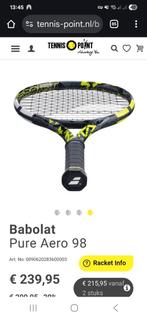 1x Babolat Pure Aero 98 2023 305g 16x20 L4, Sport en Fitness, Tennis, L4, Ophalen of Verzenden, Zo goed als nieuw, Racket