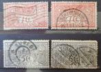 NVPH 84 en 86 (2x) echt gelopen. Tuberculosezegels 1906., Verzenden, T/m 1940, Gestempeld