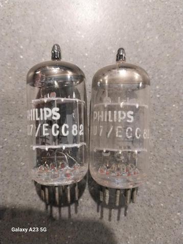 Te koop paartje Philips ECC82 NOS Heerlen. beschikbaar voor biedingen