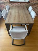 XOOON Eetkamerstoelen met Armleuningen & Tafel, Ophalen, Zo goed als nieuw, 4 tot 6 stoelen