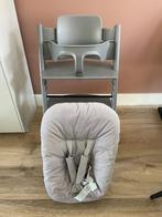 Stokke Tripp Trapp grijs incl babyset en newbornset, Ophalen, Zo goed als nieuw, Meegroeistoel