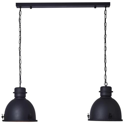 Industriële hanglamp zwart, Huis en Inrichting, Lampen | Hanglampen, Zo goed als nieuw, 75 cm of meer, Metaal, Ophalen