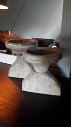 Aura Peeperkorn kandelaars/graanverdelers (nr.88), Bruin, Nieuw, Ophalen of Verzenden, Hout