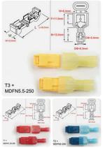 300x T-Taps Wire Connectors Geïsoleerde 300 Kabelverbinders, Nieuw, Ophalen of Verzenden