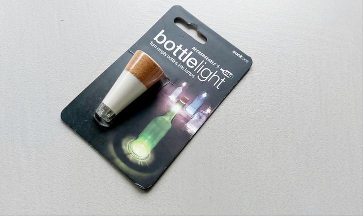 Oplaadbaar Flessenlicht - Maak van flessen lampen!, Huis en Inrichting, Lampen | Overige, Nieuw, Ophalen of Verzenden
