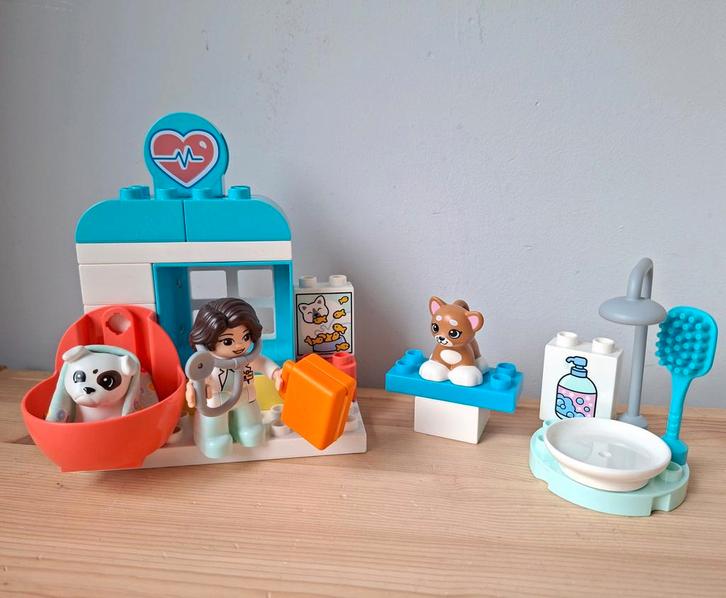 Duplo Naar de dierenarts 10438, Kinderen en Baby's, Speelgoed | Duplo en Lego, Zo goed als nieuw, Duplo, Complete set, Ophalen of Verzenden
