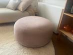 Bolia grote zitpoef poederroze velours, zware kwaliteit, Ophalen, Rond, 75 tot 100 cm, Zo goed als nieuw