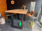 Bartafel met 4 stoelen, Huis en Inrichting, Ophalen of Verzenden, Gebruikt
