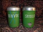 groen emaille suikerbus met bies, BK, Antiek en Kunst, Ophalen of Verzenden