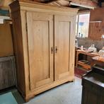 Antieke brocante oude grenen grote kast kledingkast, Ophalen