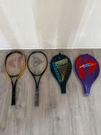Tennisrackets Donnay en Dunlop plus hoezen, Ophalen of Verzenden