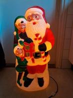 Grote retro vintage kerstman met verlichting in nieuw staat, Ophalen of Verzenden, Zo goed als nieuw, Versiering