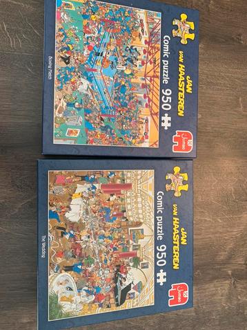 2 puzzels 950stukjes samen voor 10euro