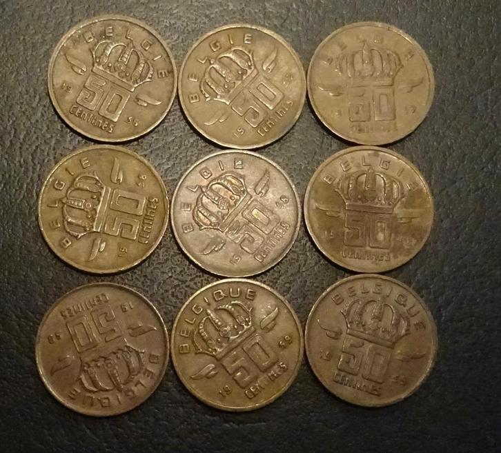 Munten Belgium, Postzegels en Munten, Munten | Europa | Niet-Euromunten, Overige landen, Verzenden