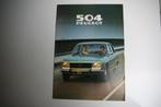 Folder Peugeot 504 (1979) (55), Ophalen of Verzenden, Nieuw, Peugeot
