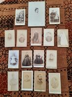 Antieke foto's ,cartes de visite, cdv 1860-1900 16 stuks, Ophalen of Verzenden, Voor 1940, Gebruikt, Overige onderwerpen