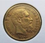 belgie 20 francs 1875, Verzenden, België, Goud