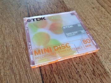 Mini Disc van TDK, 80 min, recordable, NIEUW beschikbaar voor biedingen