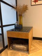 Hondenbench als bijzettafel - Tegelblad, Ophalen, Gebruikt, 50 tot 100 cm, Tafelblad