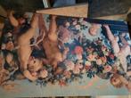 paneel met Putti s en bloemen, Antiek en Kunst, Ophalen