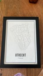 Wijck poster met lijst Utrecht Centrum A4, Ophalen, Gebruikt
