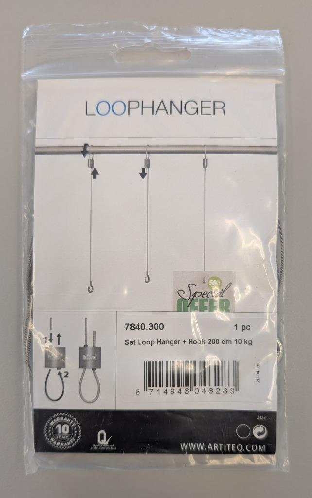 Loophanger + haak Artiteq, 200cm, 10 stuks, Hobby en Vrije tijd, Overige Hobby en Vrije tijd, Nieuw, Ophalen of Verzenden