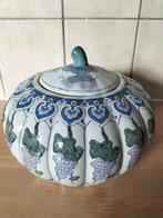 Antiek Gemberpot onbeschadigd blauwe kleur, Ophalen of Verzenden