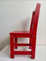 Rode houten kinderstoel Ikea, Kinderen en Baby's, Kinderkamer | Tafels en Stoelen, Ophalen, Gebruikt, Stoel(en)