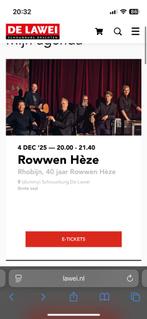 Rowwen Hèze lawei 4/12 drachten, Twee personen, Ticket of Toegangskaart