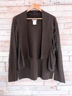 Sarah Pacini vest alpaca/merino donkerbruin, One Size, Ophalen of Verzenden, Zo goed als nieuw, Maat 38/40 (M), Bruin