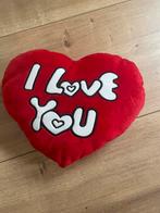 Kussen I Love you, Ophalen of Verzenden, Zo goed als nieuw, Rood, Hartvormig