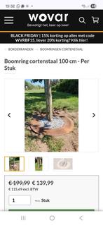 Boomring cortenstaal 100 cm, Tuin en Terras, Ophalen