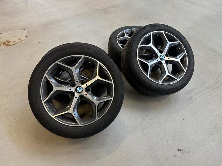 BMW X1 velgenset zomer, Auto-onderdelen, Banden en Velgen, Banden en Velgen, Zomerbanden, 19 inch, 255 mm, Personenwagen, Gebruikt