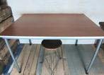 Vintage Gispen bureau jaren 60 afm 120 x 80, Ophalen, Gebruikt