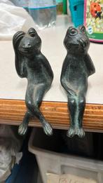 Messing Kikker Beeldjes - Zie, Hoor, Zwijg, Ophalen of Verzenden, Zo goed als nieuw, Dier