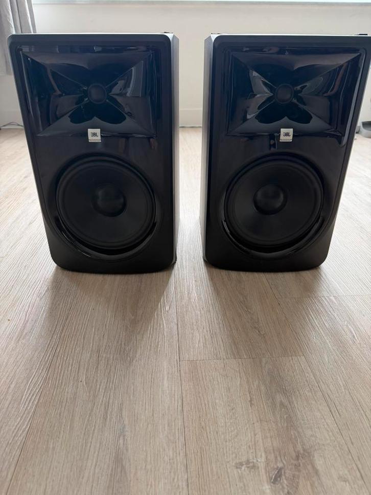 2x JBL 308P MKII Studio speakers, Audio, Tv en Foto, Luidsprekers, Gebruikt, Front, Rear of Stereo speakers, 120 watt of meer