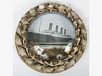 GEZOCHT Titanic schelpen lijst met foto schilderij glas, Verzamelen, Scheepvaart, Ophalen of Verzenden, Motorboot