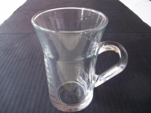 4x THEEGLAS blank Glas (B)? 0,24 L. Theeglazen  Koffiebekers, Huis en Inrichting, Keuken | Servies, Gebruikt, Glas, Ophalen of Verzenden