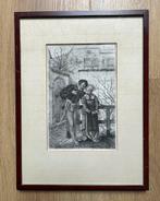 Ingelijste ets ‘Mephisto en Martha’ van Willem Geets, Ophalen of Verzenden