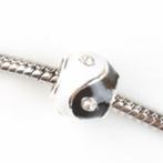 SALE: Silverplated bedel Yin Yang met strass, Overige merken, Overige materialen, Verzenden, SINO-SEAR GmbH