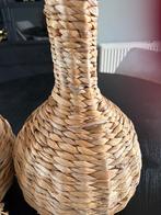 2prachtige rieten vazen nieuw 15.00, Huis en Inrichting, Overige kleuren, Ophalen of Verzenden, Minder dan 50 cm, Glas