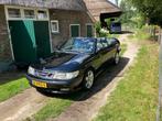 Saab 9-3 2.0 T Cabrio AUT 2002 Zwart, Auto's, Stoelverwarming, 74 €/maand, Zwart, 4 cilinders
