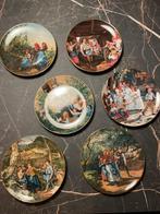 Antieke wandborden Lilien Porzelan incl echtheidscertificaat, Ophalen