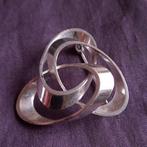 Zilveren Broche Drie Ovale Ringen
