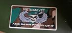 Wandbordje Vietnam, Verzamelen, Ophalen of Verzenden, Landmacht, Overige gebieden, Overige typen