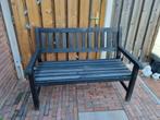 Tuinbank zwart 125x70x90 cm, Tuin en Terras, Ophalen, Gebruikt, Hout