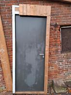 Deur met kozijn, Doe-het-zelf en Verbouw, Kozijnen en Schuifpuien, Ophalen, Hout, 75 tot 150 cm, Deurkozijn