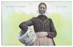 Zeeland Zeeuws Vlaanderen vrouw met keulsche pot, Zeeland, Gelopen, Ophalen of Verzenden, Voor 1920